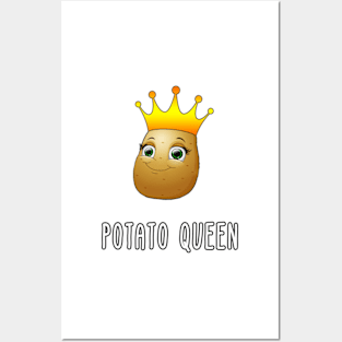 Funny Potato Queen Gift for Wife, Girlfriend, Daughter, Bestfriend. Posters and Art